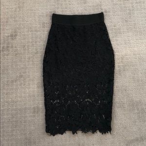 Black Lace Skirt